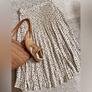 Max Studio Pleated Skirt